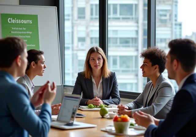 Corporate wellness workshop session in Manchester office